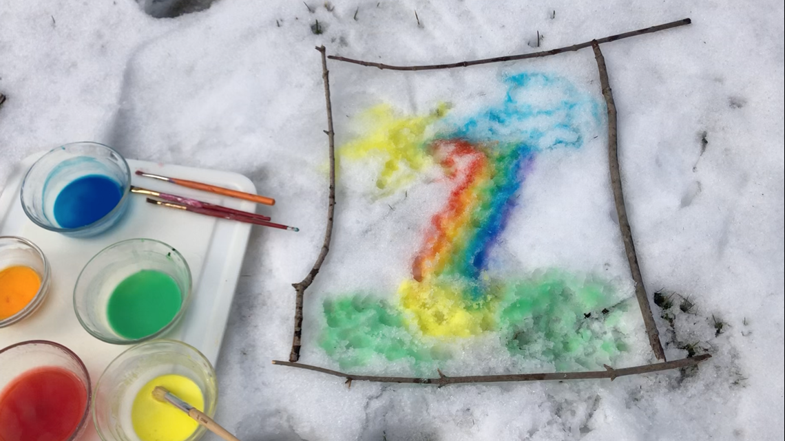 Make your own snow paint