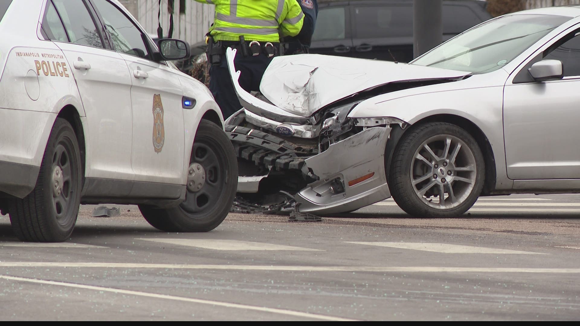 Metro police say a chase after a robbery suspect ended in a crash on the east side.