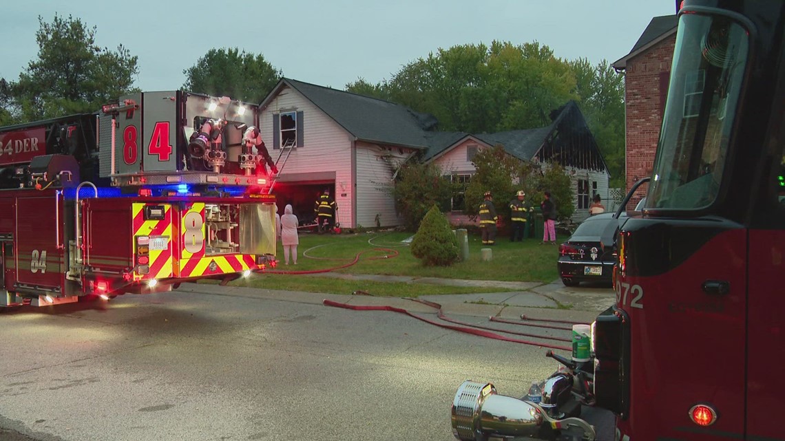 Family escapes house fire on Indy's west side | wthr.com