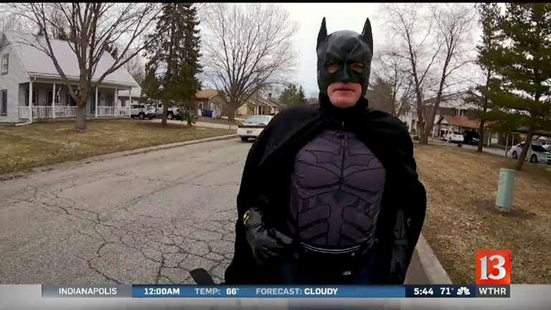 Kokomo man outruns his challenges by training for 500 Festival  Mini-Marathon in Batman suit 