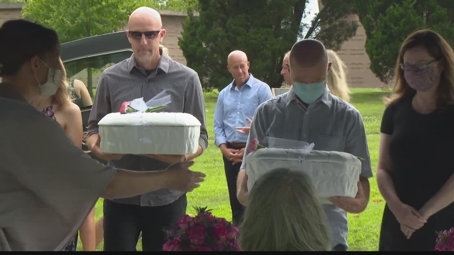 Strangers came together Friday to remember five babies abandoned at birth in Indianapolis.