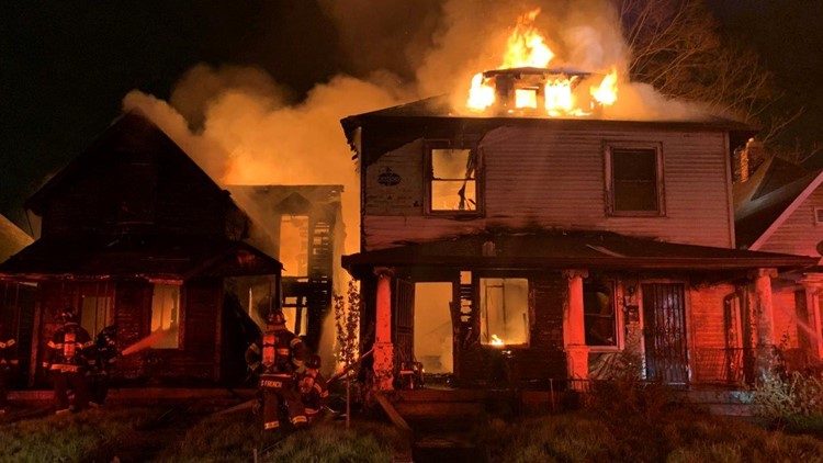 3 Firefighters Injured While Battling Fire At 2 Homes On Indy S Near Northwest Side Wthr Com