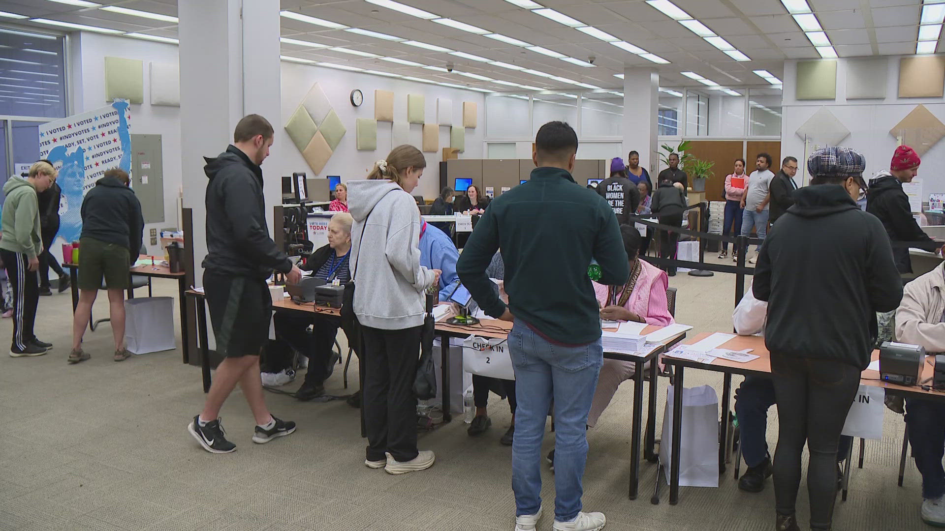 The process of counting absentee ballots was still underway Wednesday.