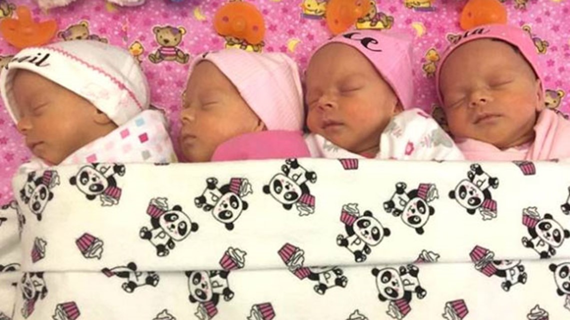 Identical quadruplets conceived the 'old-fashioned way' in Canada ...