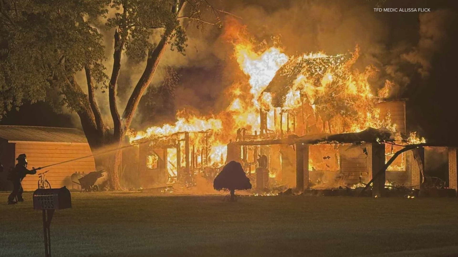 Massive flames take over house in Tipton County | wthr.com