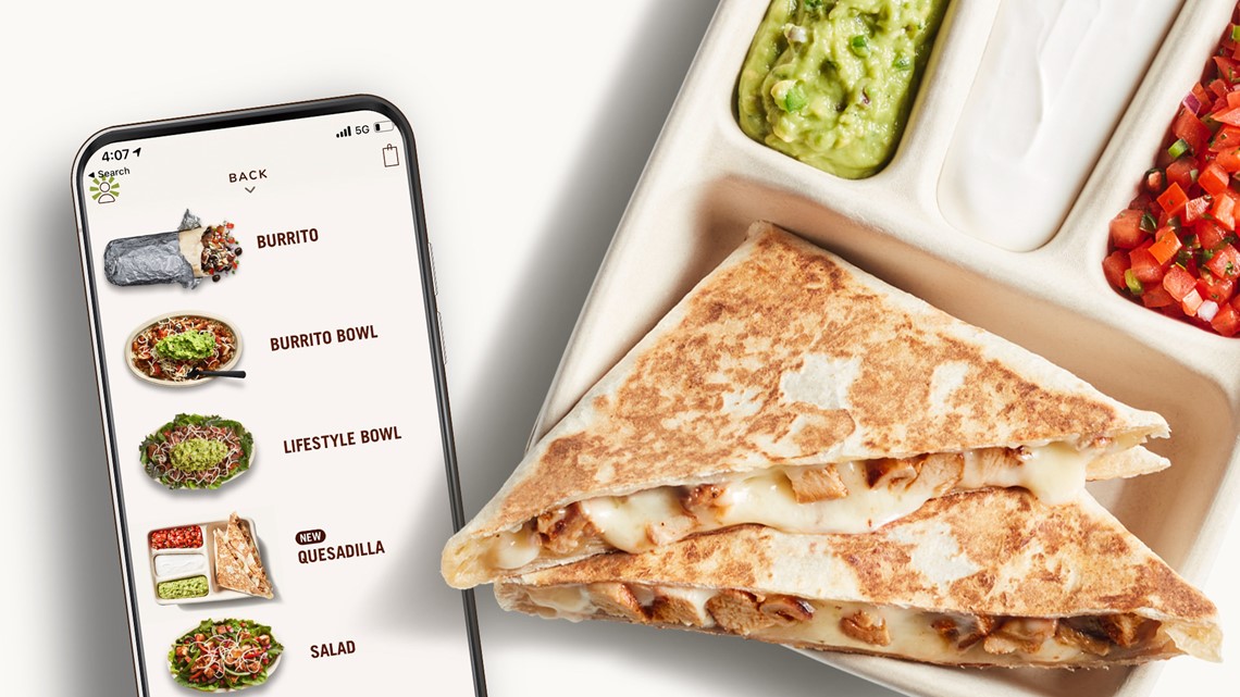 Chipotle offering quesadillas through digital orders only - Vimarsana News