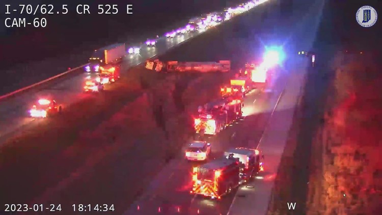 Crash causes delays at I-70 on the west side