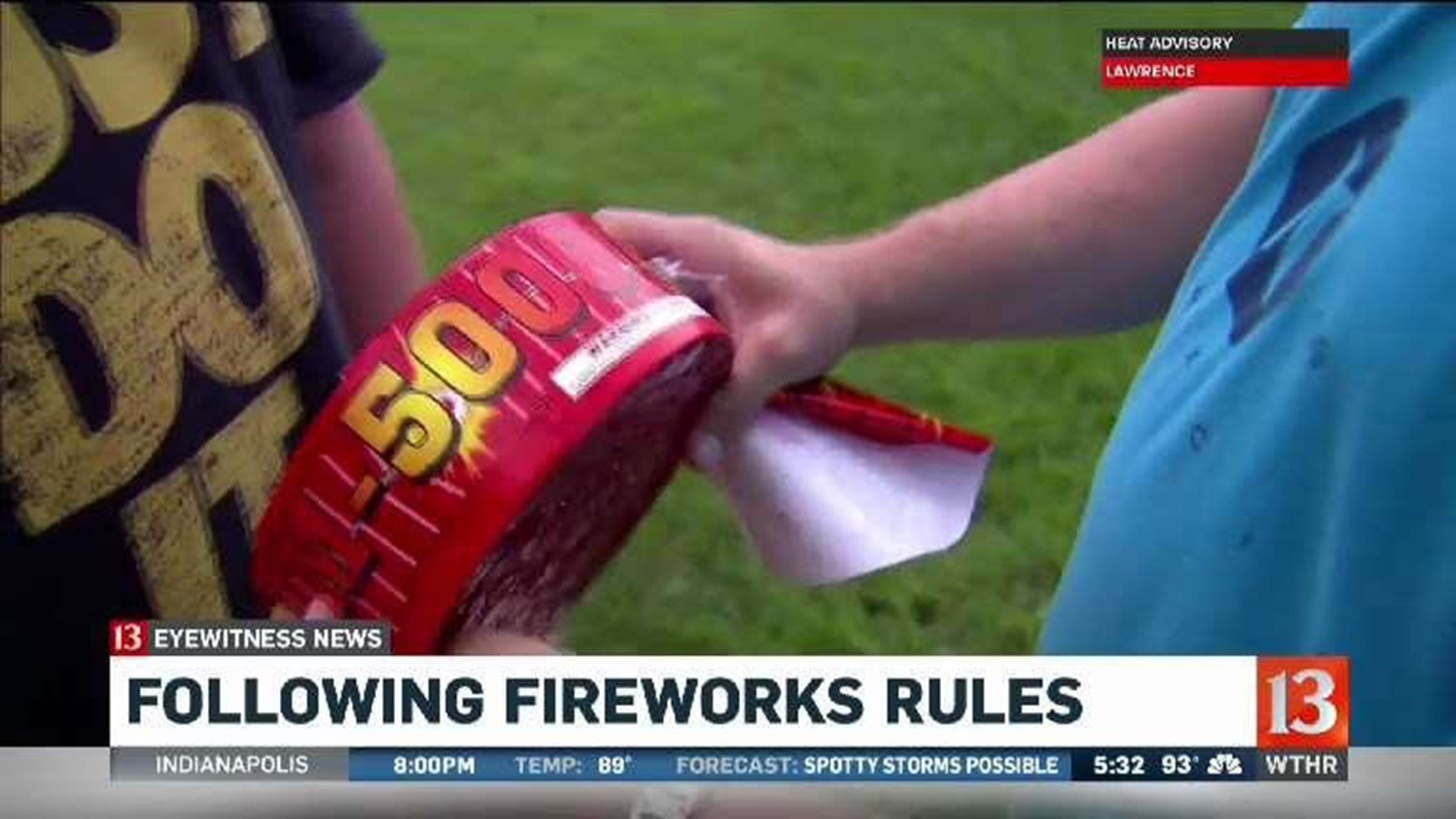 Fireworks rules