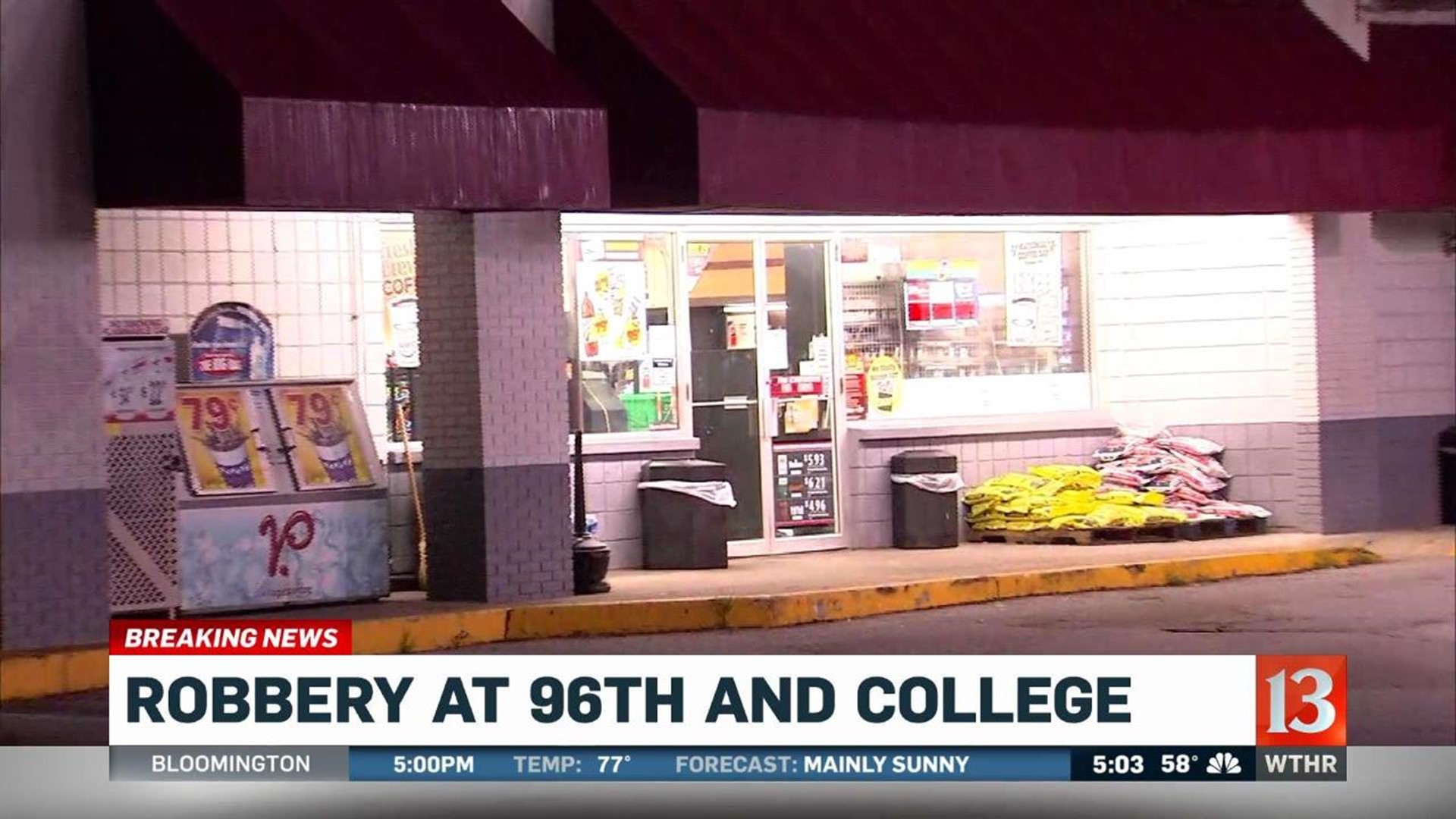 Gas Station Robbery at 96th and College in Carmel