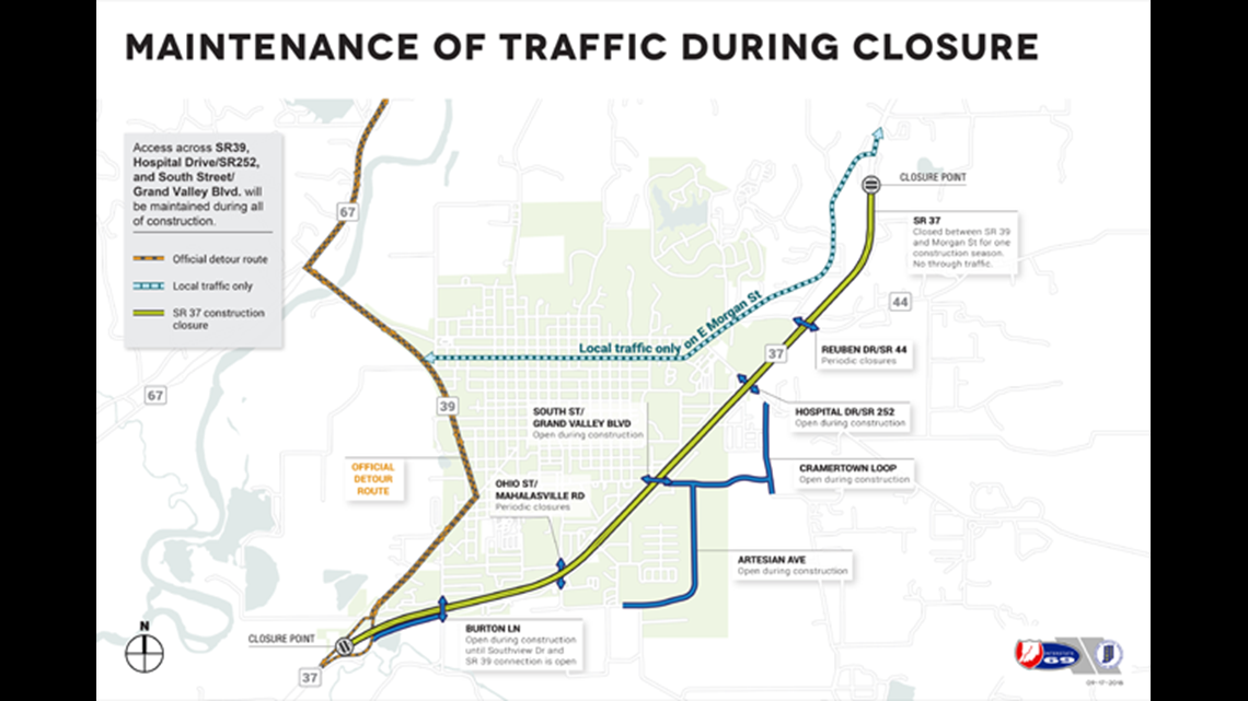 Indiana Road Construction Map 2021 - Mount Snow Trail Map