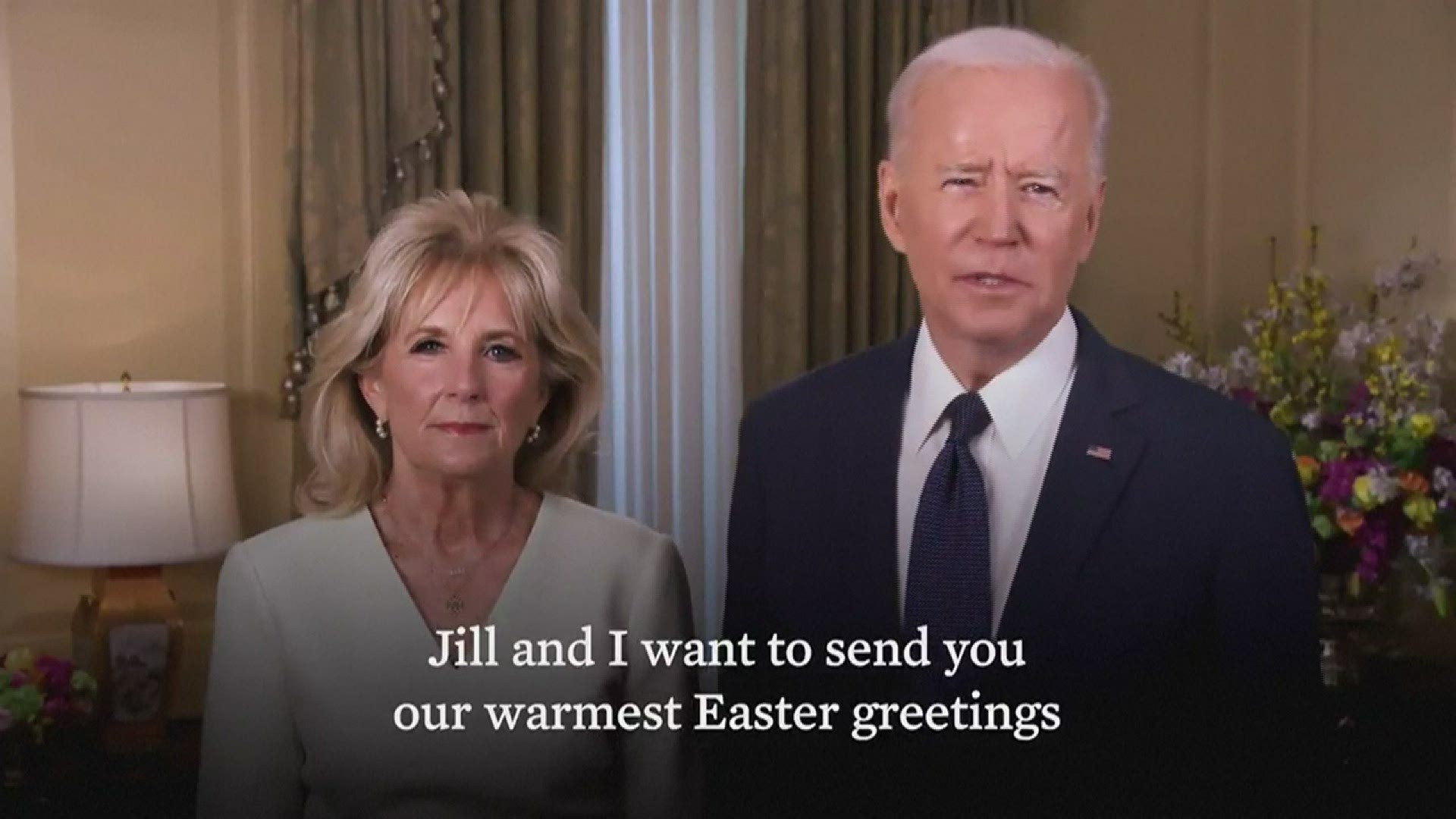 "The light shines in the darkness and the darkness has not overcome it," President Joe Biden said in his Easter message.