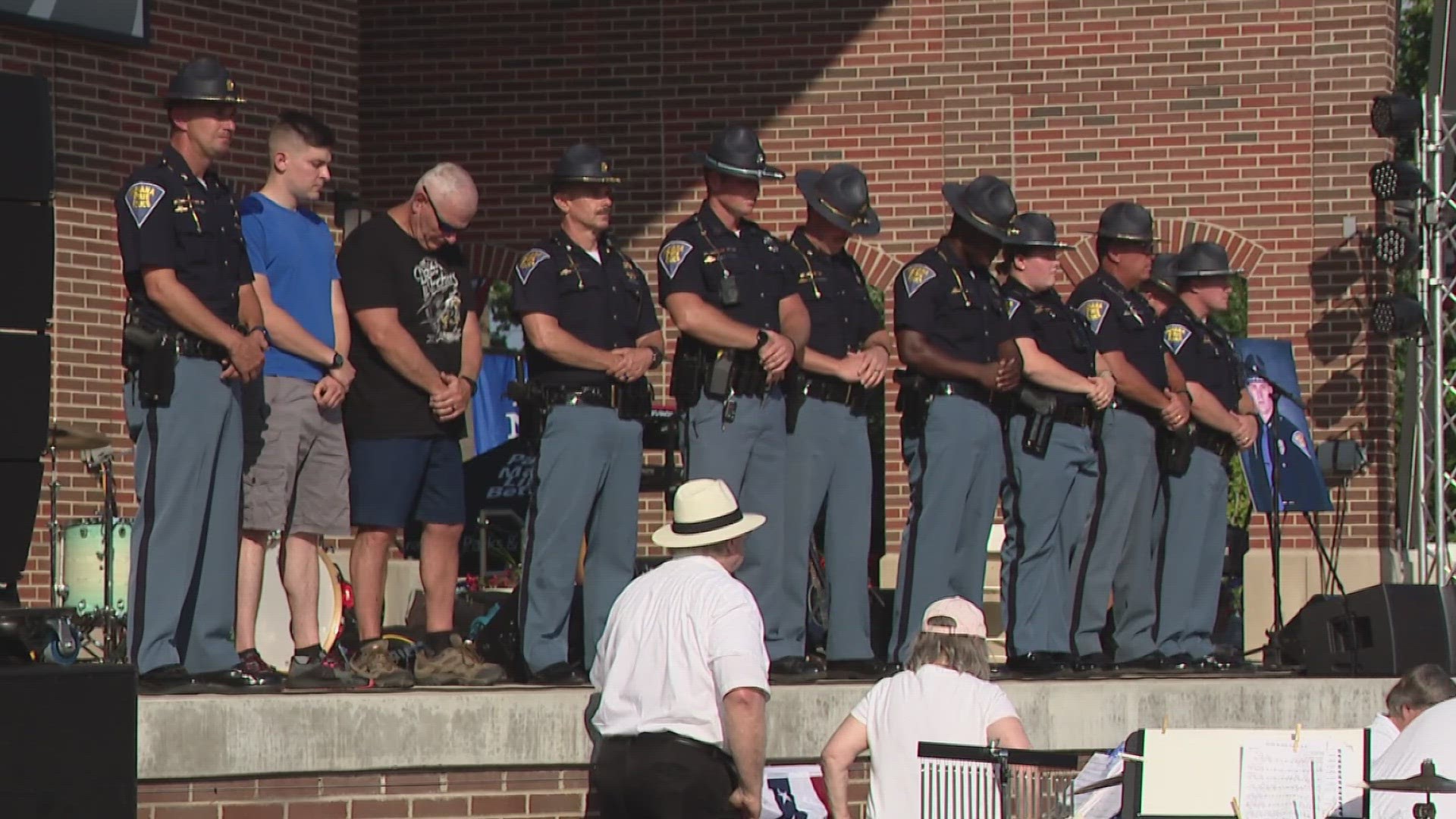 The city of Franklin honored Trooper Aaron Smith during their Fourth of July celebration.