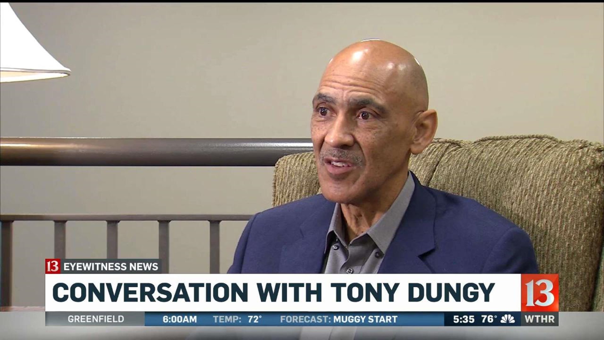 Dungy the mentor stops by