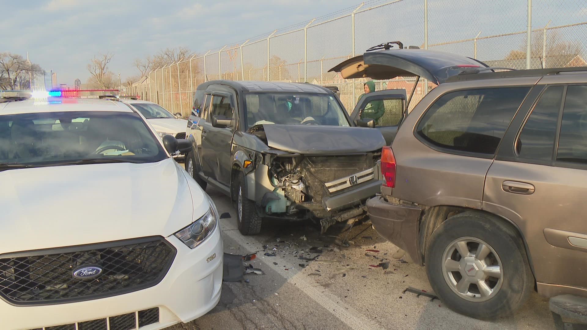 Metro Police have three minors in custody accused of stealing a car and leading police on a chase.