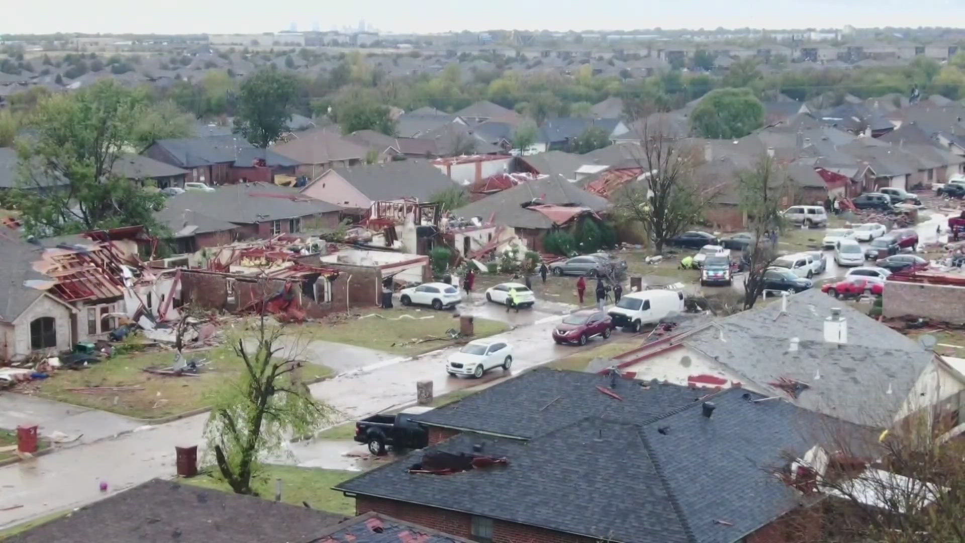 No one has been confirmed dead from the storms, but several people were hospitalized.