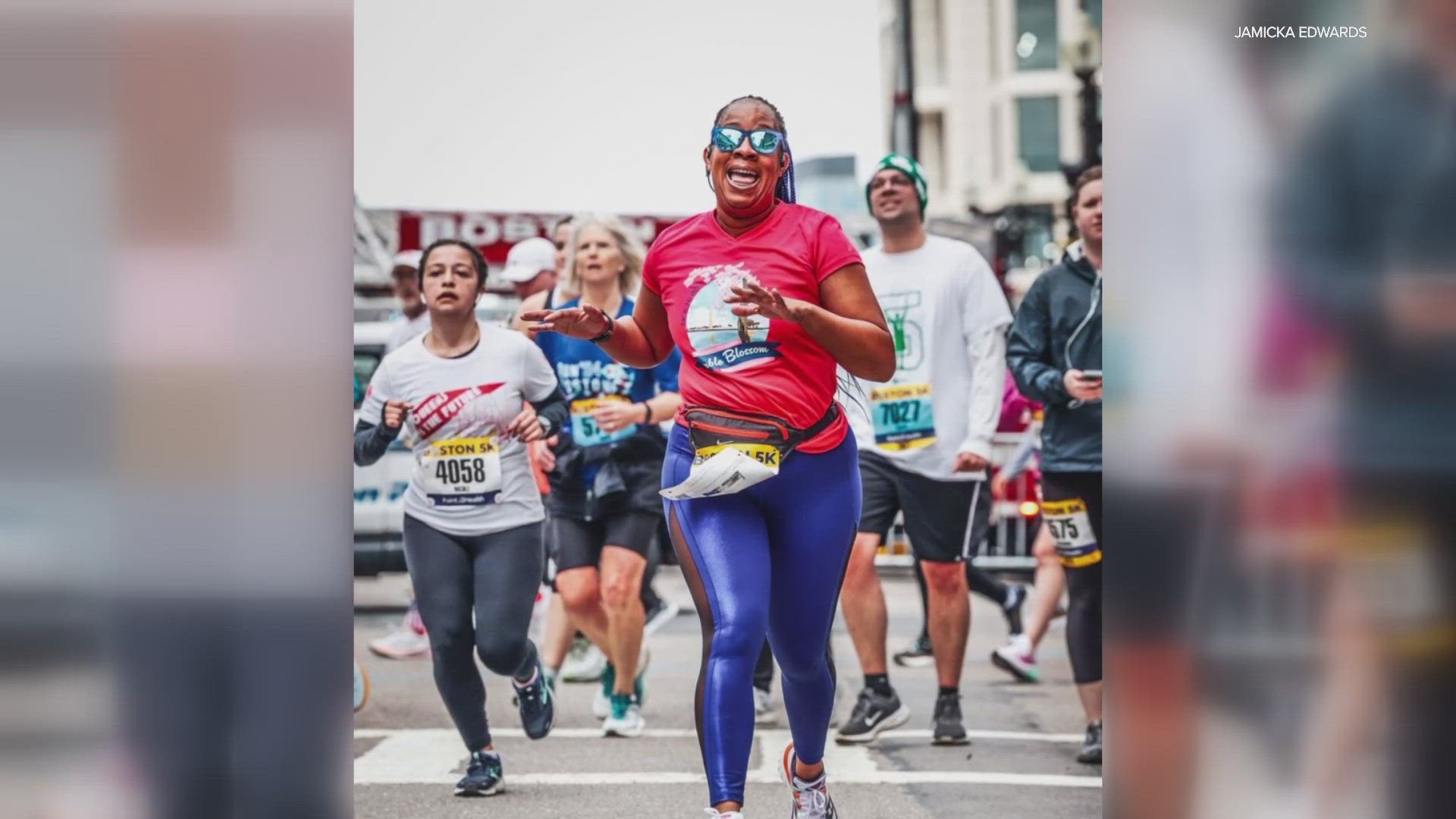 Jamicka Edwards just got done running the Boston Marathon, but now she's set to tackle her seventh 500 Festival Mini Marathon.