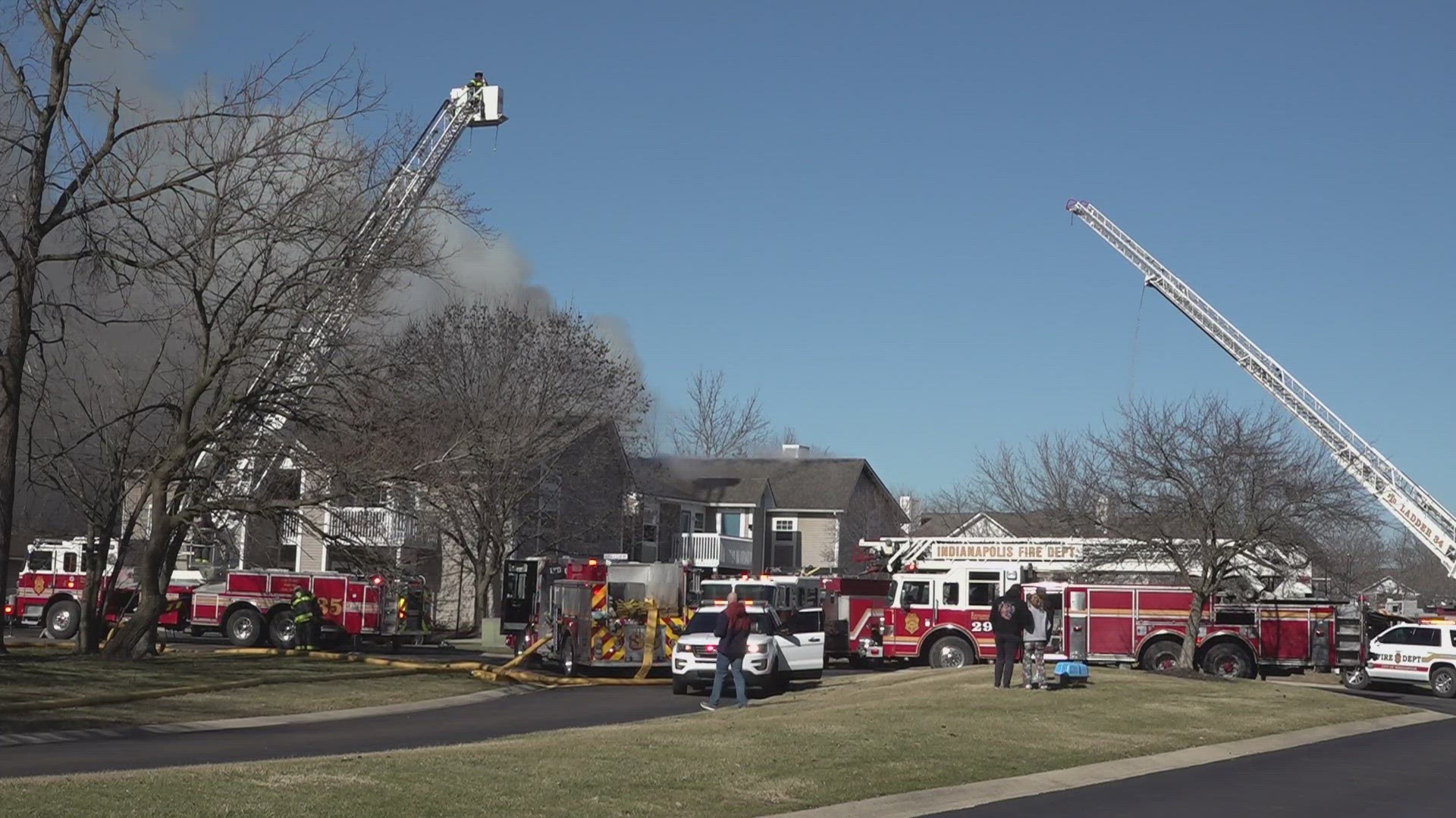 It happened at Buffalo Creek Apartments Monday afternoon.