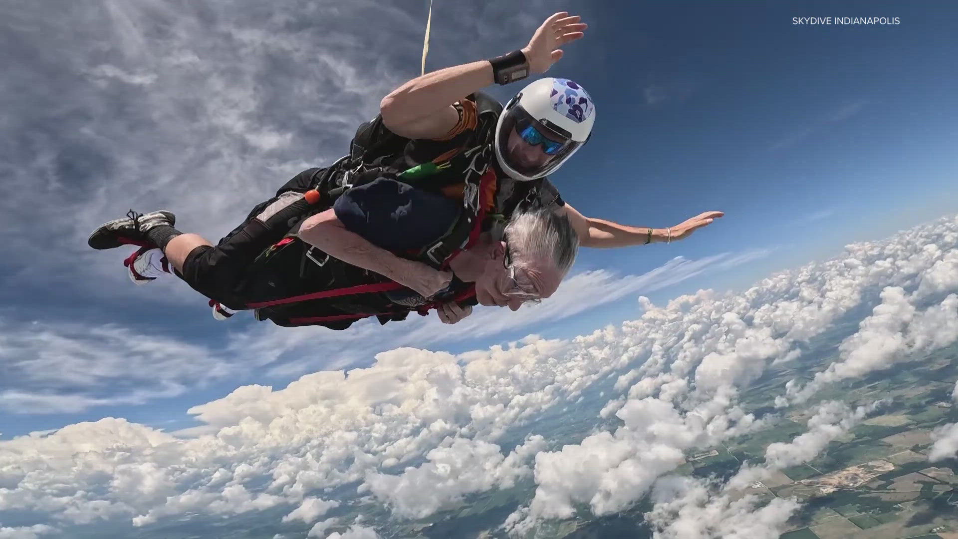 An 89-year-old Hoosier woman is Inspiring Indiana by going skydiving.