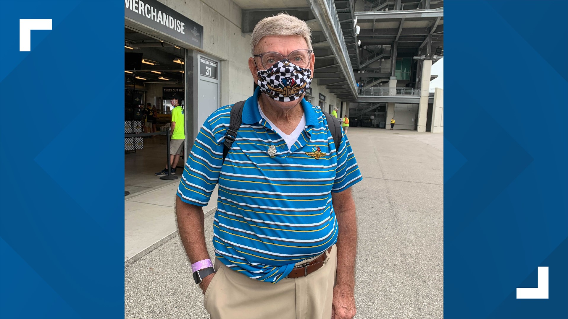 Butch Welsch has gone to the Indy 500 every year since he was 5 years old and he's watched from the same seat since 1961 when the grandstand was built.