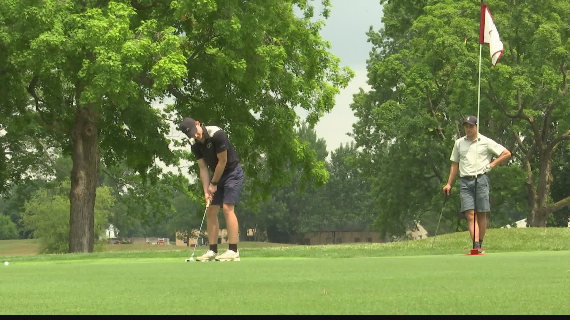 Golf courses are back up and running. At Highland Country Club, something very special going on.