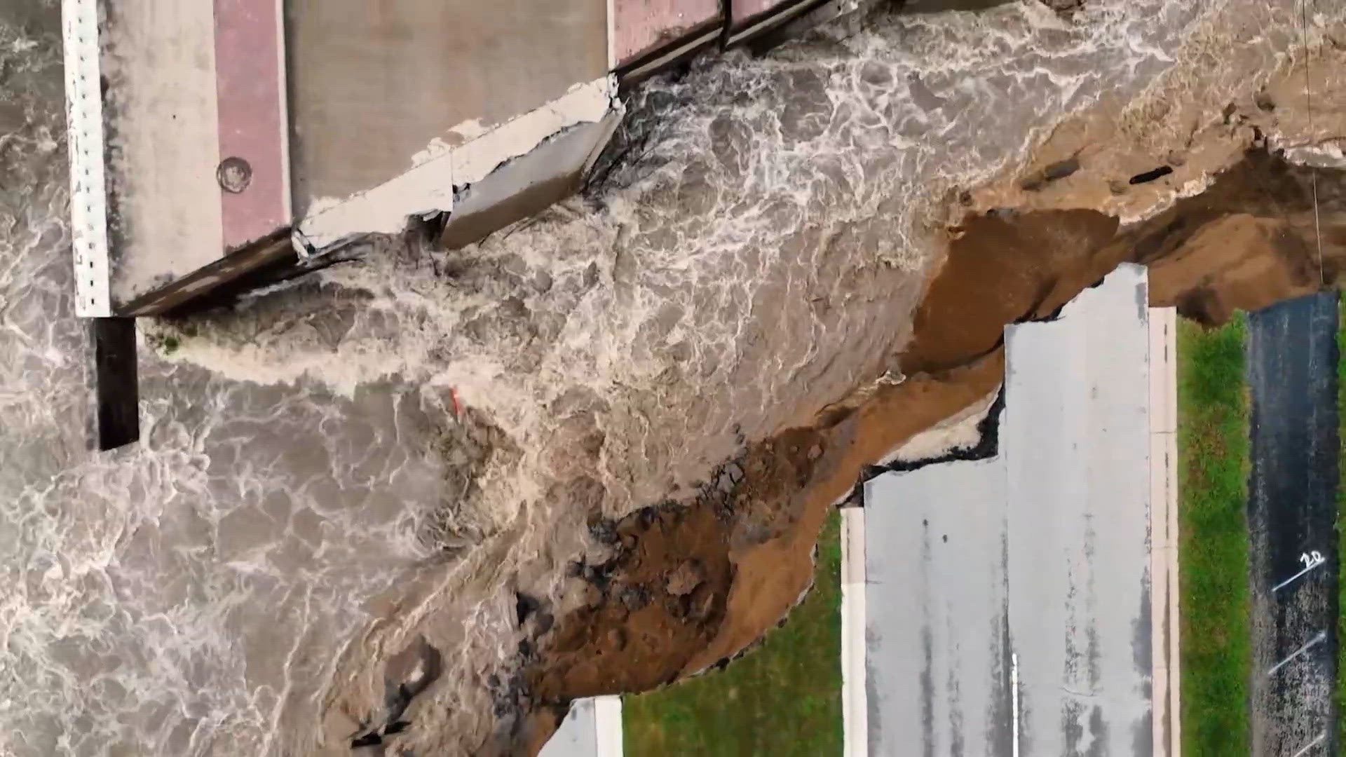 Crews begin demolition of Hazel Dell Parkway Bridge | wthr.com