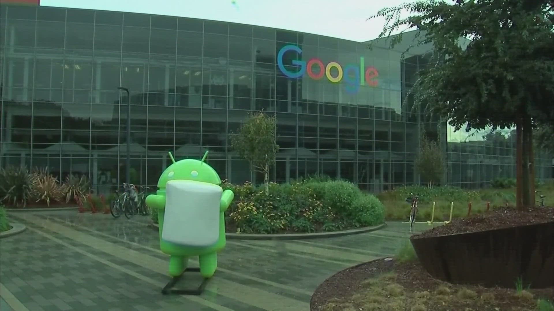 The workers reportedly staged protests inside google's offices in New York and California this week. 
A google spokesperson says the workers refused to leave.