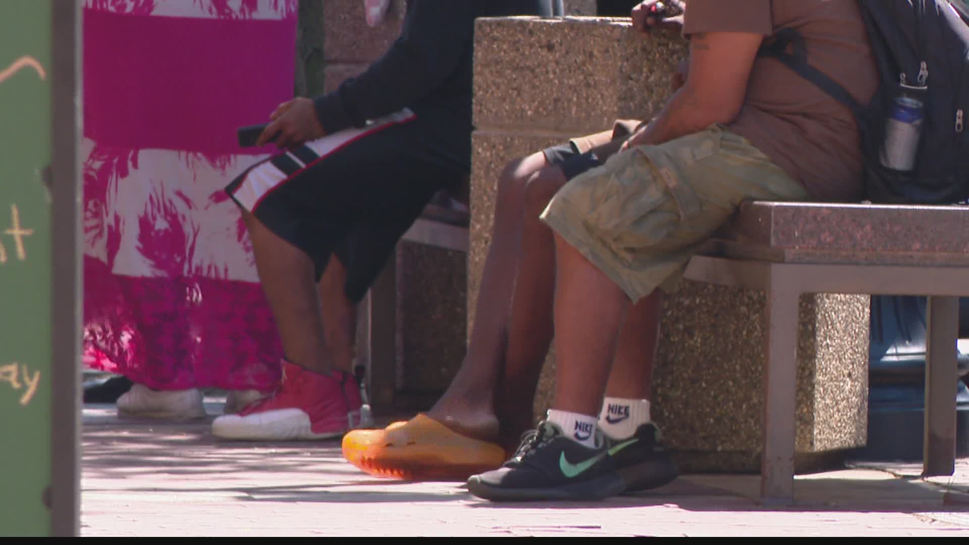 The homeless population has become more visible downtown with shelters being closed during the pandemic.