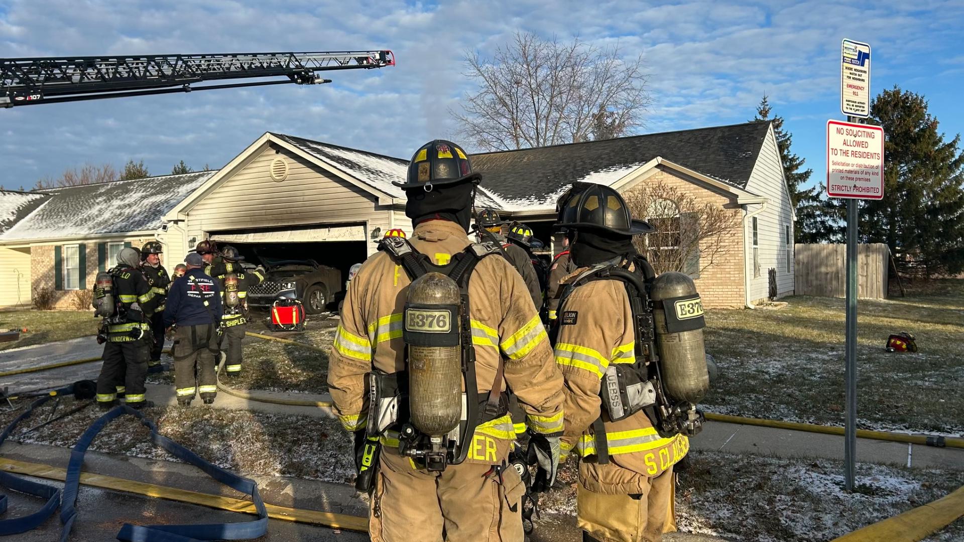 Firefighters arrived at the home off of Oak Ridge Road, just south of State Road 32, around 8:30 a.m. Thursday.