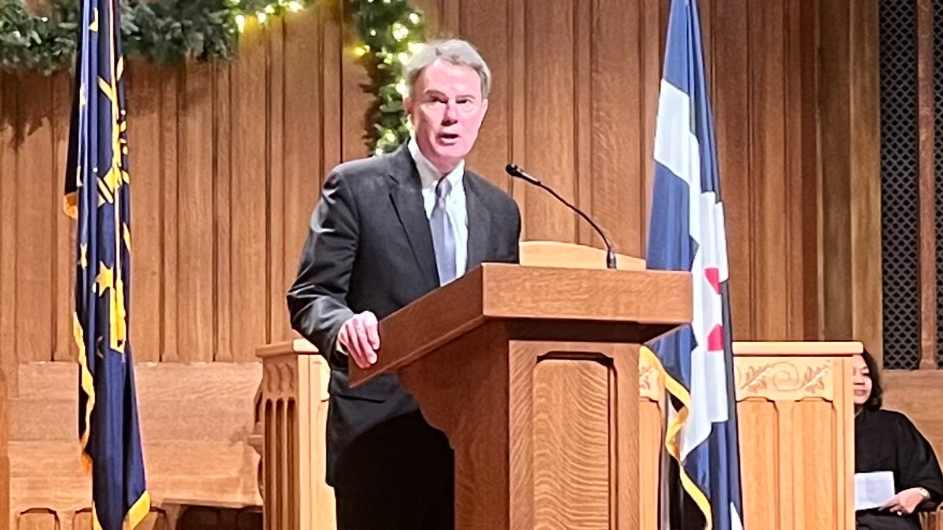 Hogsett addressed clergy early today on his plans to make the city and those who live here more prosperous.