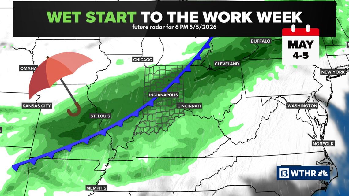 Active start to the work week in central Indiana | 13Weather Blog