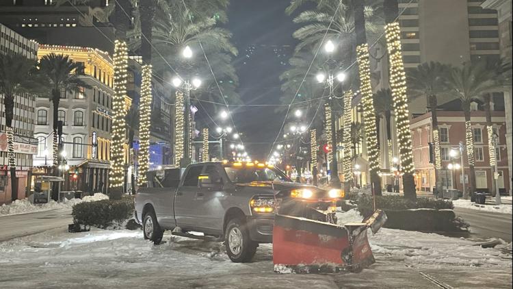 Sheridan company hired to plow New Orleans streets after historic snowfall