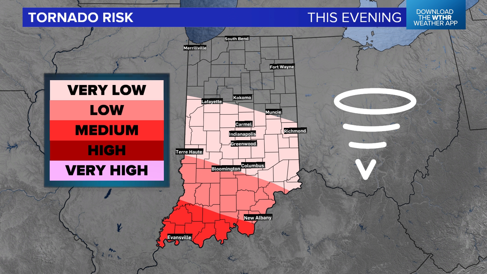 Storm threat moving south | Indiana severe zones and timing | wthr.com