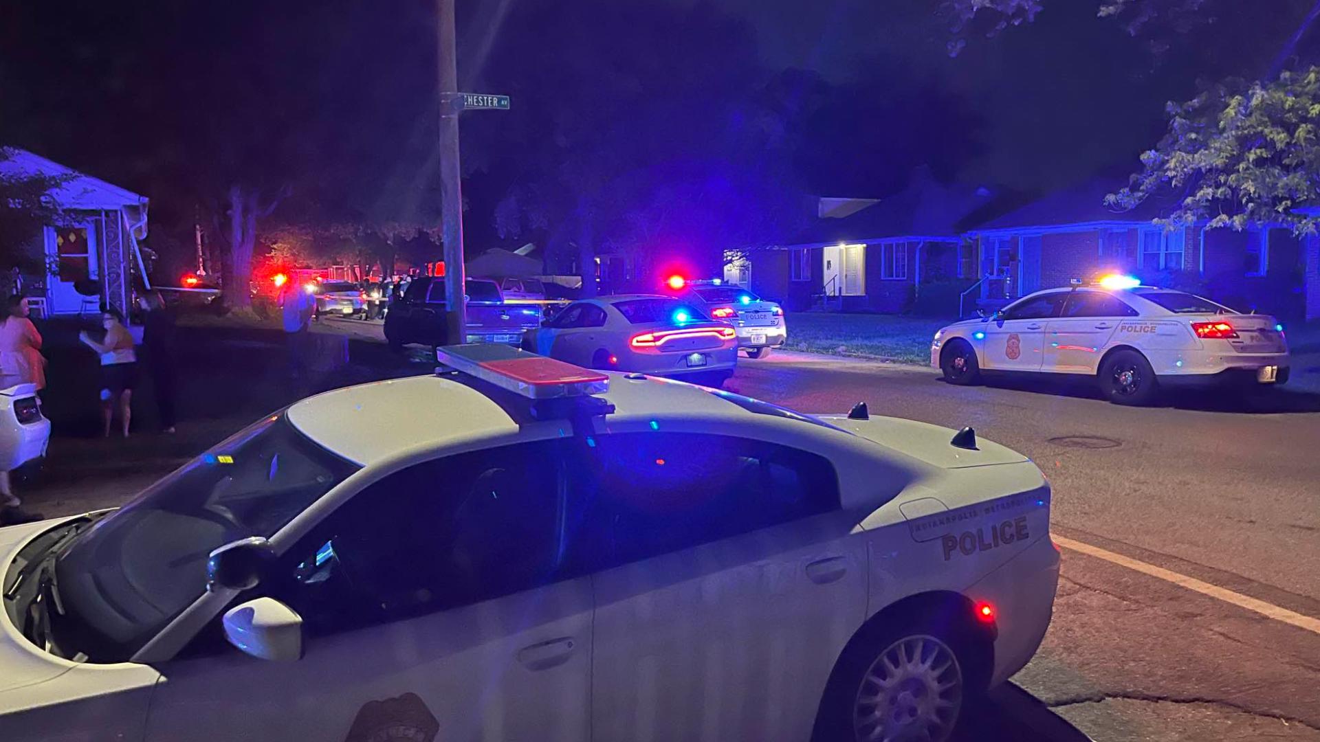 One person has died at two others, including a baby, were wounded in a shooting on the east side of Indianapolis Monday night.
