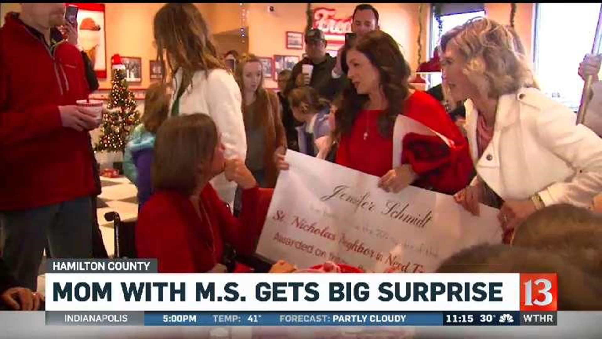 Woman with MS gets surprise