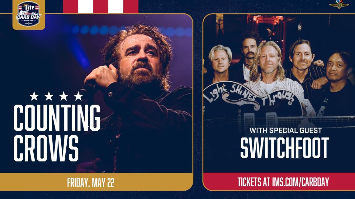 Counting Crows picked to headline Miller Lite Carb Day Concert