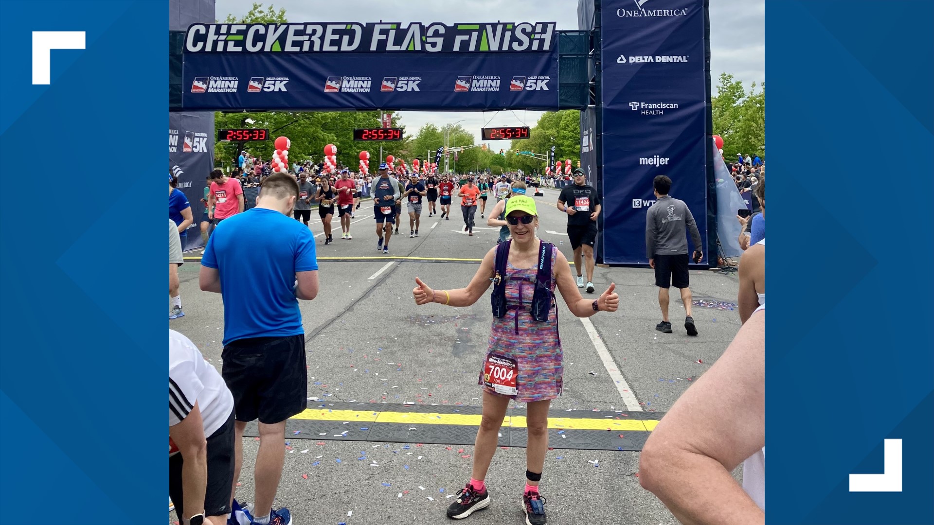 Adele Pitt has run half-marathons in all 50 states and around the globe, but calls the OneAmerica 500 Festival Mini-Marathon her favorite.
