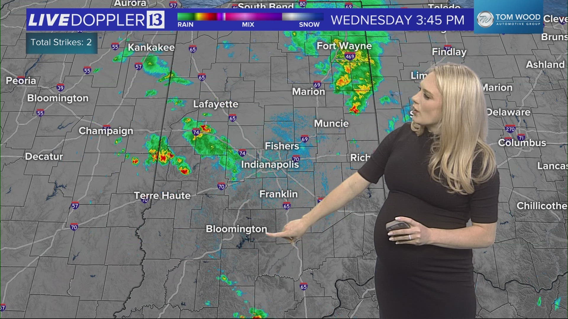 13News meteorologist Chelsea Stevens details the chances for rain towards the end of the workweek.