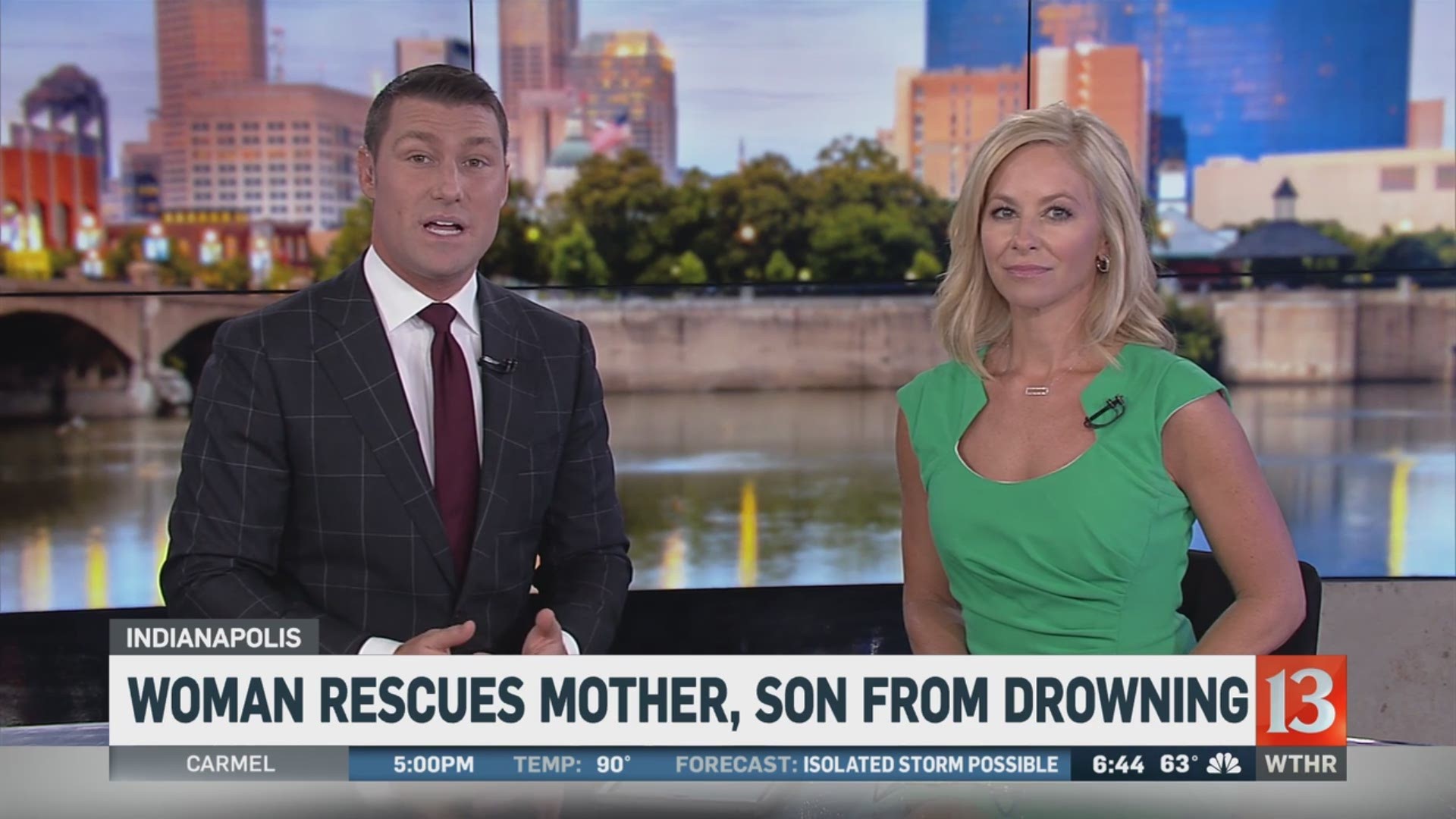 Woman saves pregnant woman, toddler from drowning