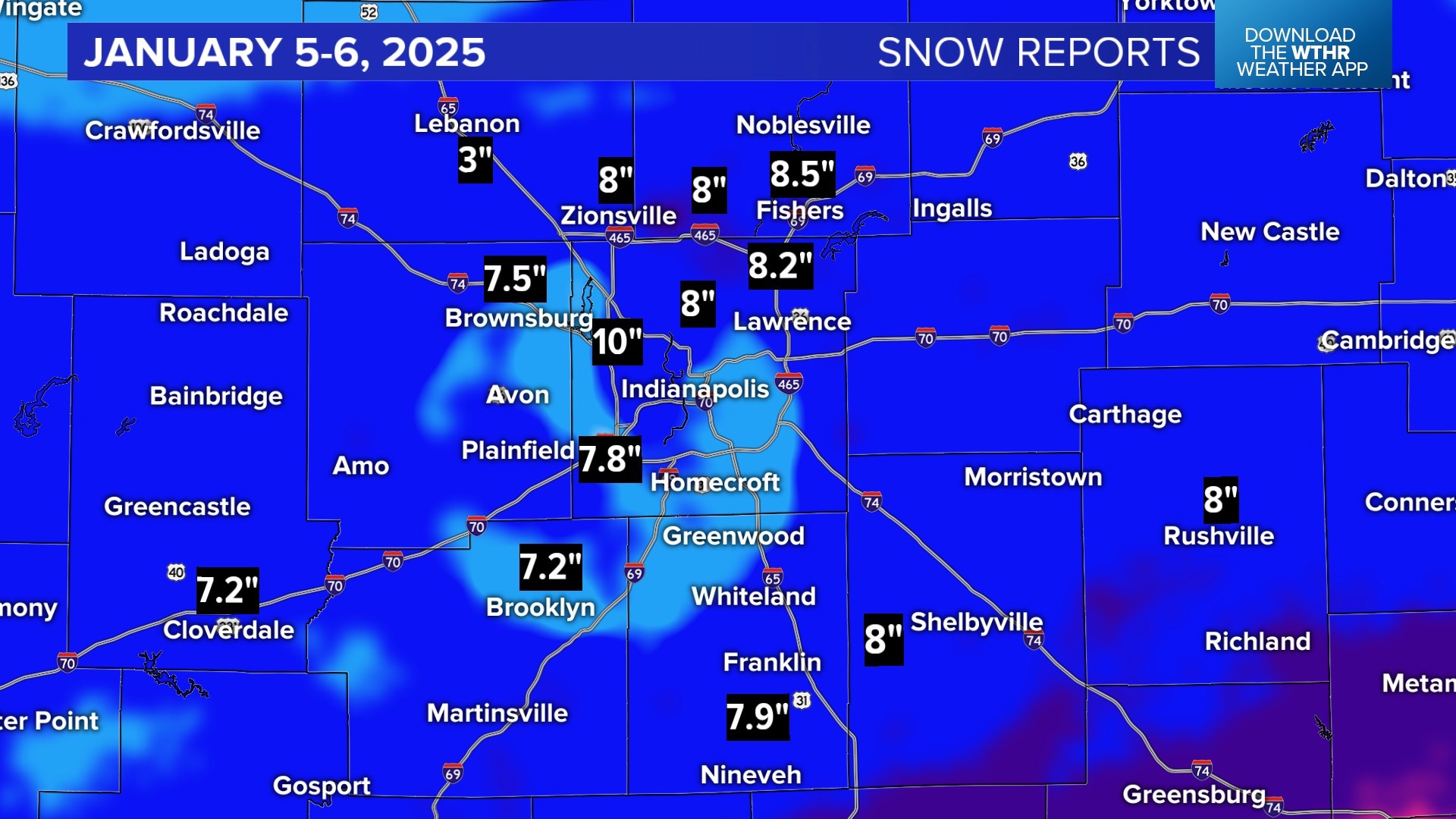 Find out snow totals in your area | Weather Impact Alert Blog | wthr.com