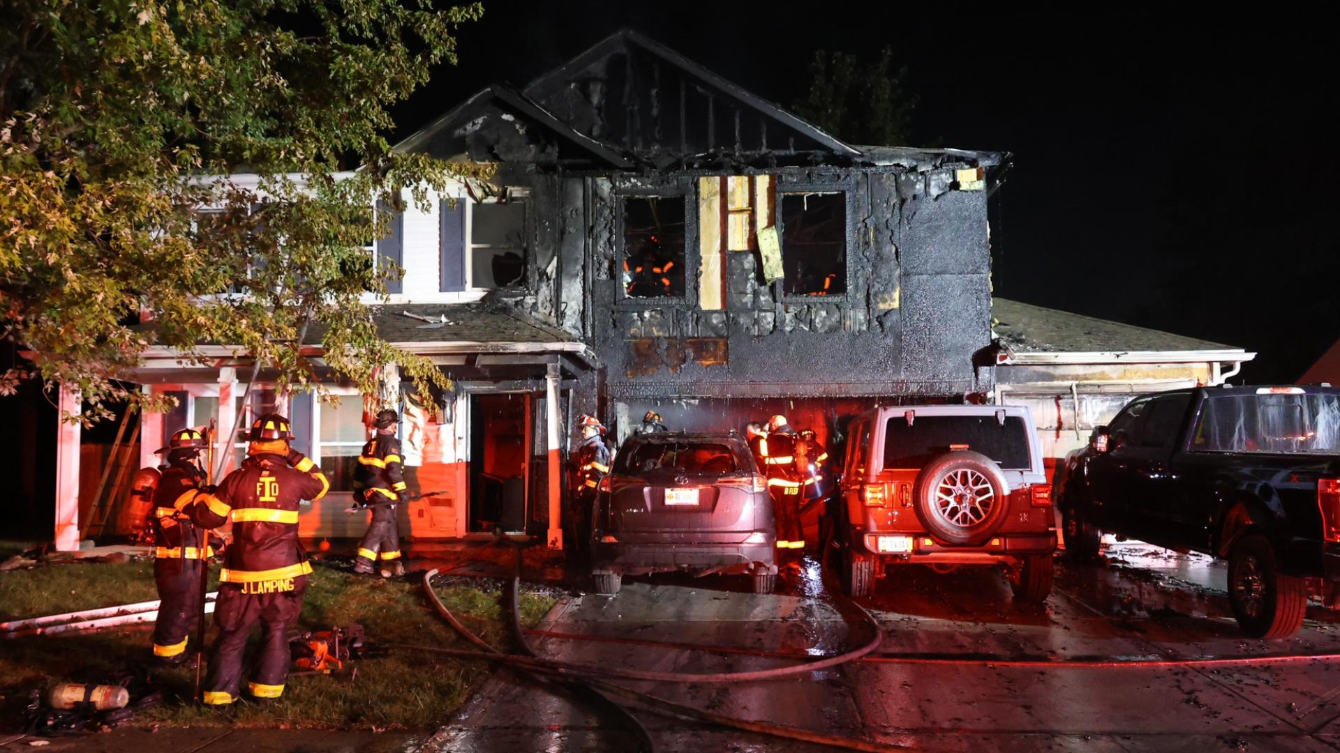 Arson suspected after six homes burn in Indianapolis | wthr.com