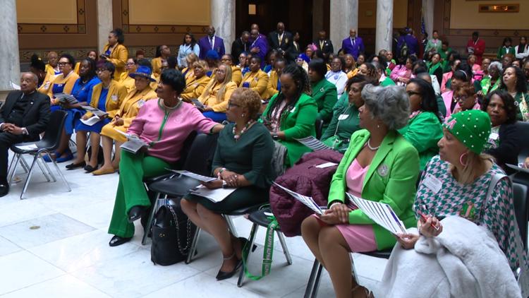 ‘Divine Nine’ advocates speak at Statehouse on healthcare, education, other issues