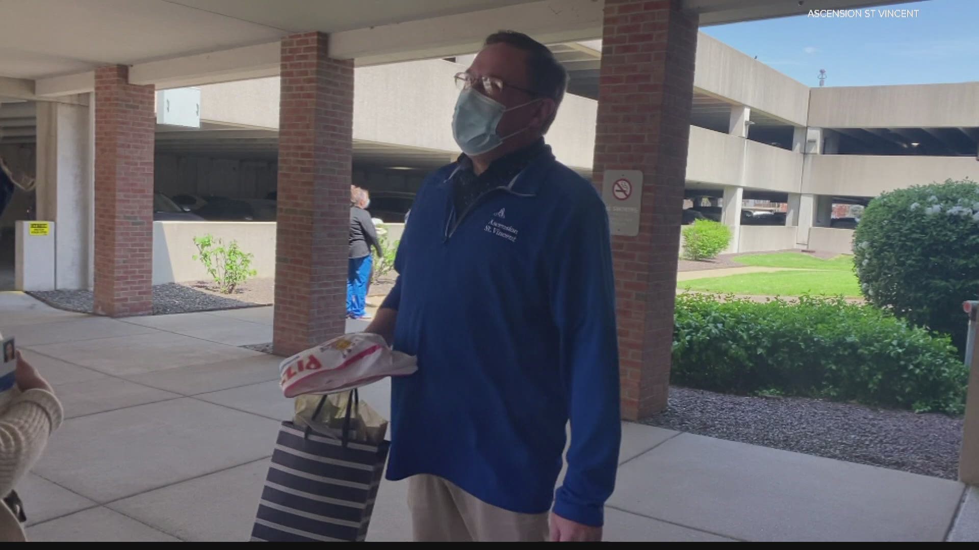 David Skeels hit the road for southwest Indiana to help fill the need for volunteers at vaccination clinics in the Evansville area.