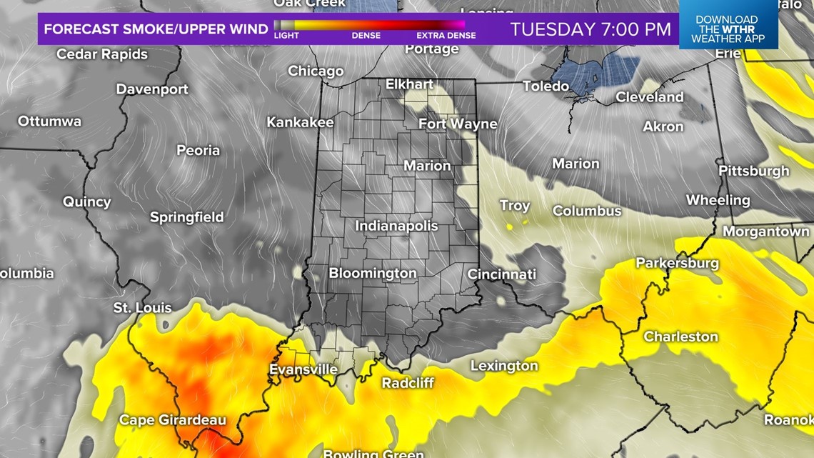 Canadian wildfire smoke causing poor air quality in Indianapolis