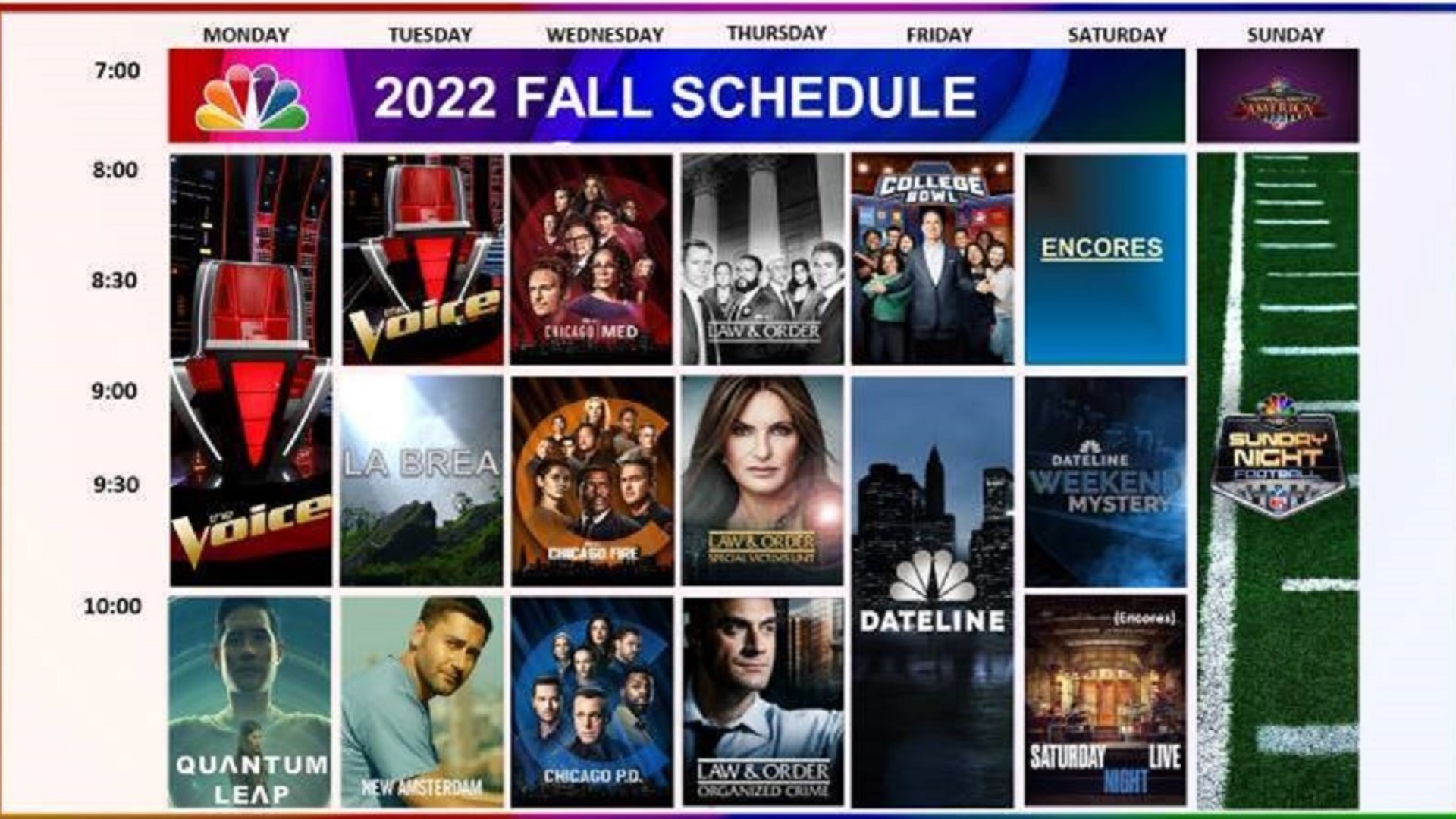 Here's what to watch this fall on NBC