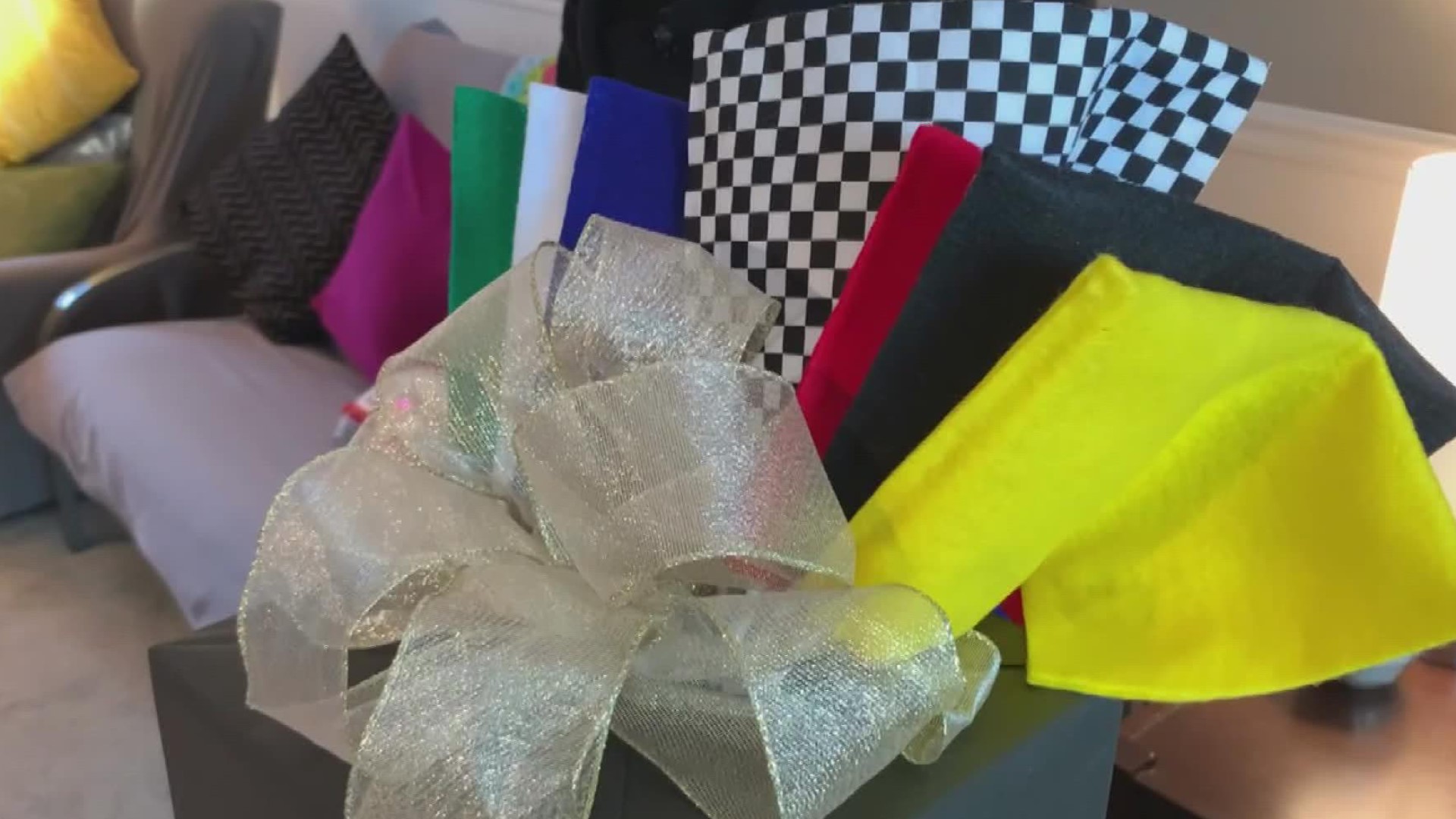 Amber Blakley said her business has become so popular over the last two years that she's wrapping gifts year round.