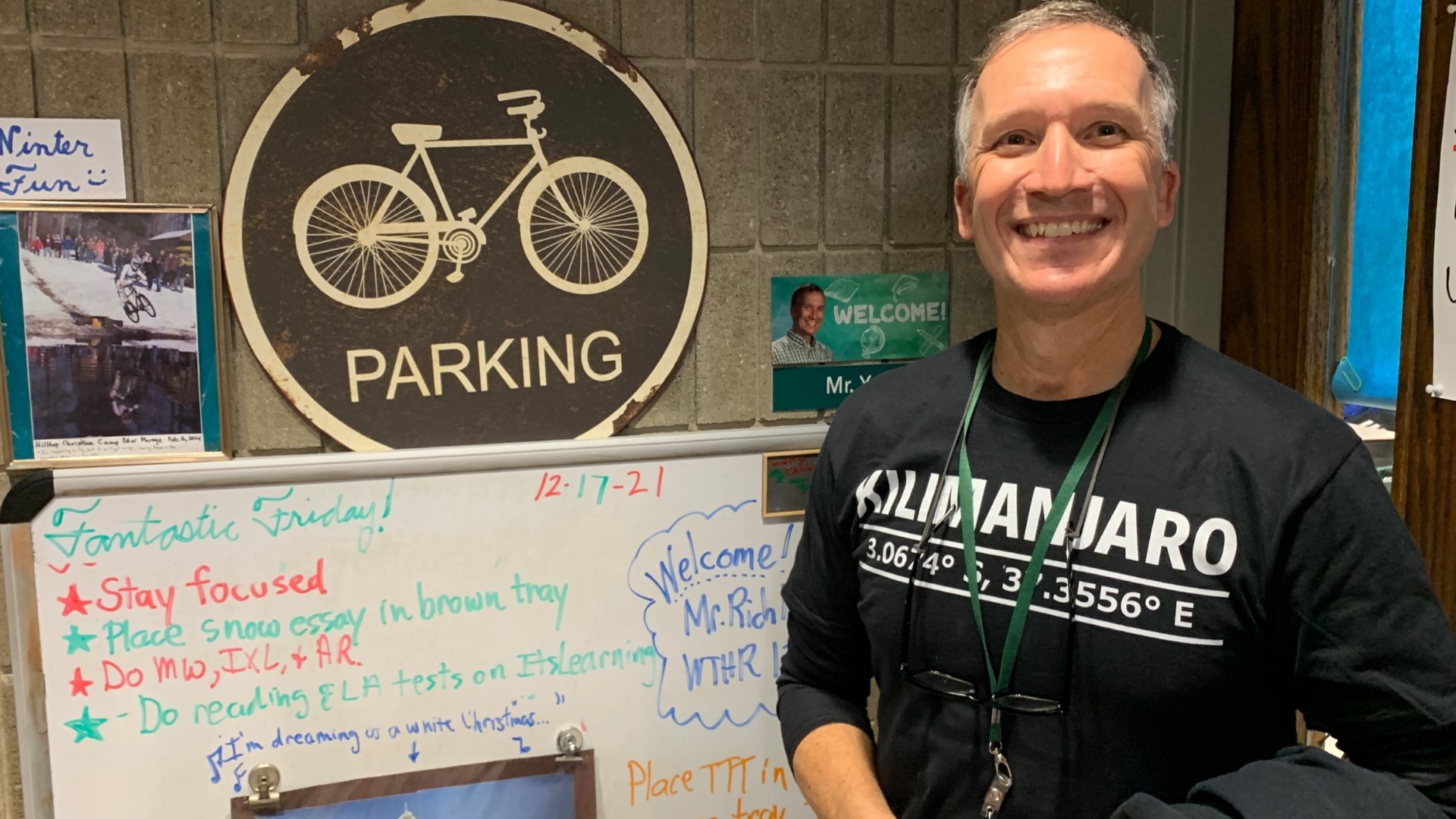 A Columbus teacher climbing Mount Kilimanjaro has reached the summit! He's also surpassed his fundraising goal of $20,000 to build a medical clinic in Africa.