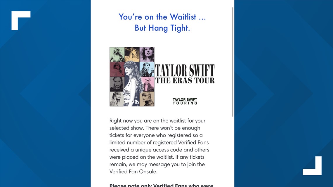 What to know about waitlist for Taylor Swift's Eras Tour