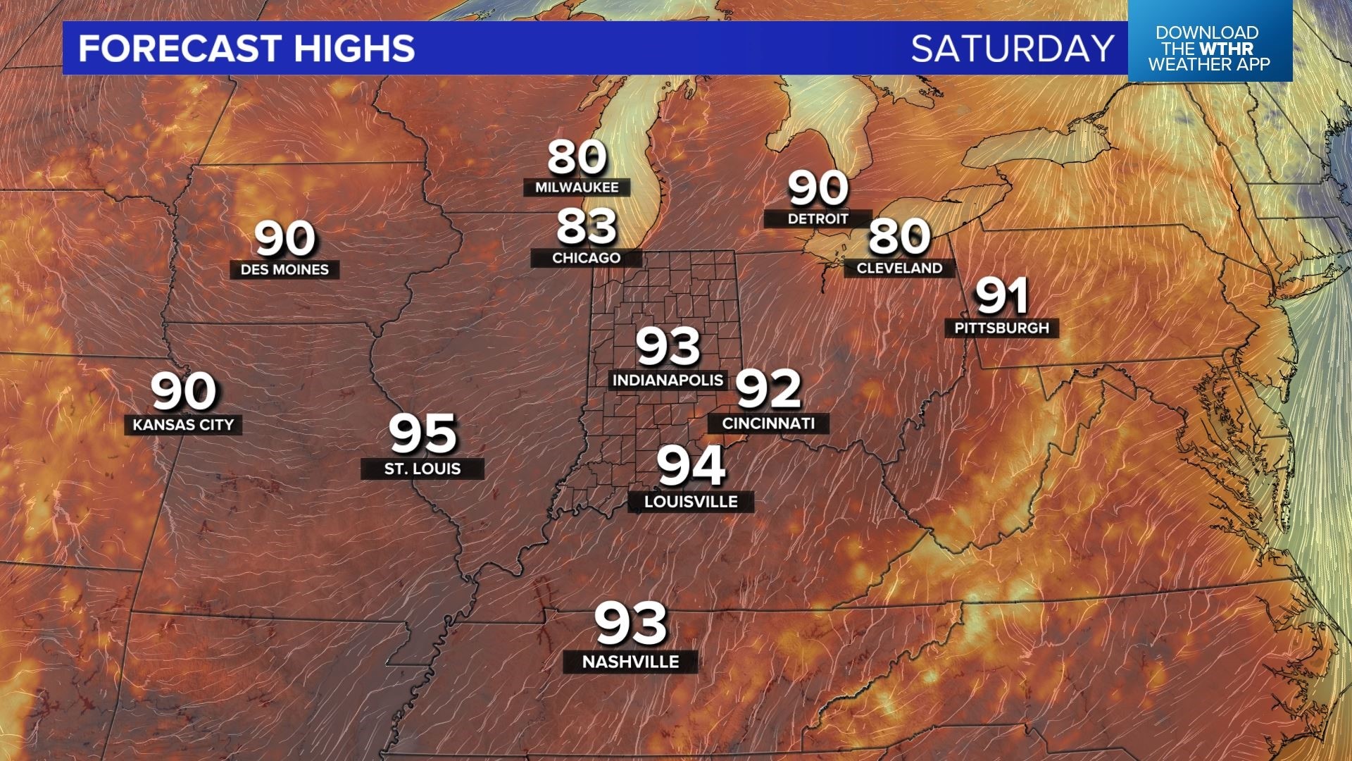 'Dry heat' next couple of days with highs in the 90s and low Muggy ...