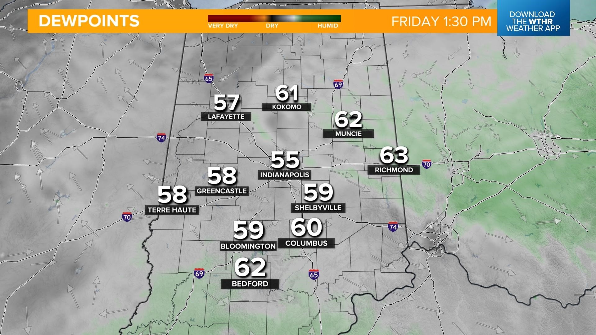 Weather blog Isolated storms today, less humid tomorrow