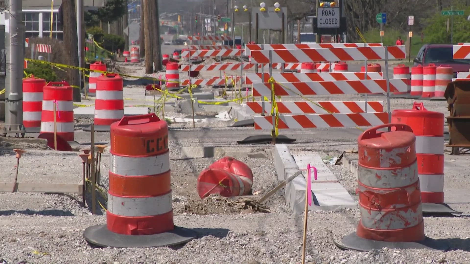 Motorists are encountering orange barrels all over Marion County.